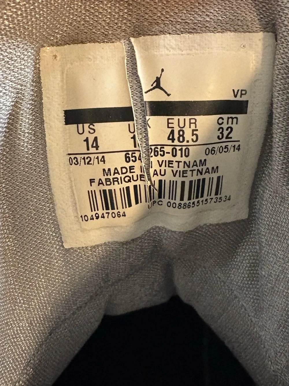Vintage Men's Black Jordans
